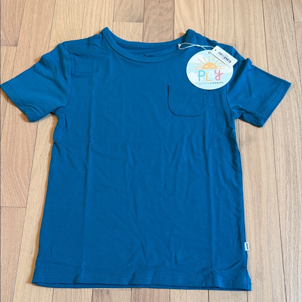 Little Sleepies Blue Short Sleeve Tee
